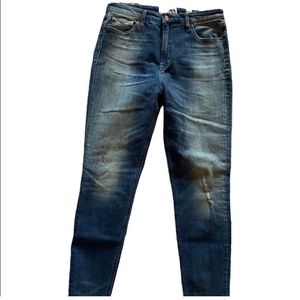 Lucky Brand High Waist Distressed Skinny Jeans